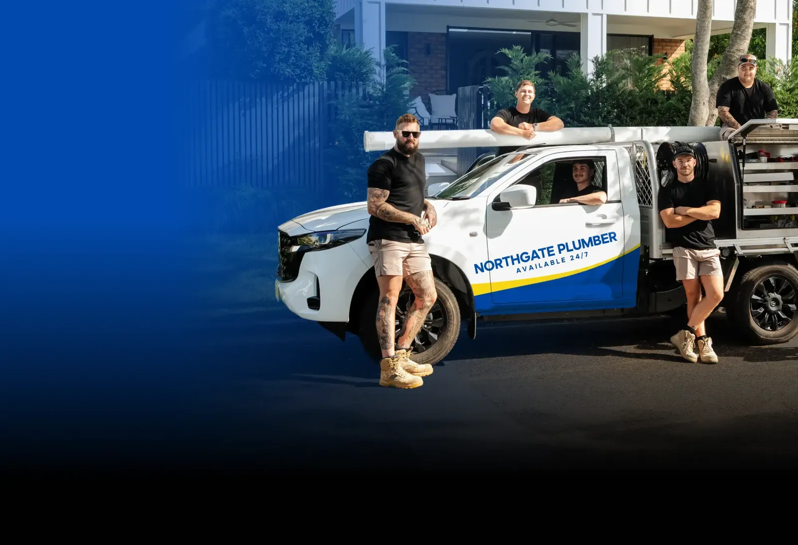 Northgate Plumber team with the ute